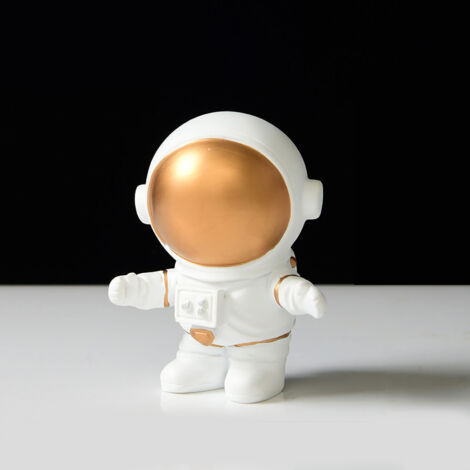 Figurine Astronaute Décorative Sculpture Voyageur de l'Espace pour Bureau Bibliothèque Décoration Maison Cadeau Original Anniversaire MYY2020‑2A