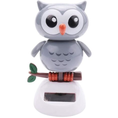 Figurine Chouette Hibou se Balance a l'energie Solaire Type balancier Voiture terrasse Jardin Jouet decoratif Original