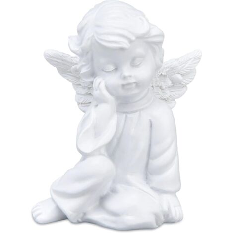 Figurine d'anges chérubins, petite statue d'ange endormi, décoration jardin intérieur extérieur, sculpture adorable pour maison et jardin