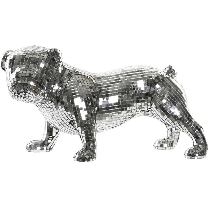 Dkd Home Decor - Bouledogue anglais moderne en résine (45,5 x 21,5 x 25 cm)