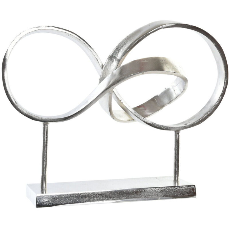 Décoration Aluminium 42X18X33 Abstrait Argenté