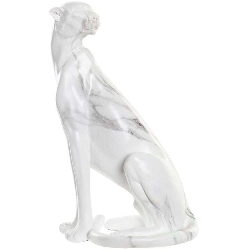 Figure Résine 25X18X41 Léopard Imitation Marbre