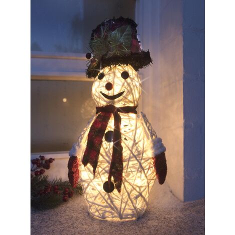 Figurine de bonhomme de neige en LED Wetelux