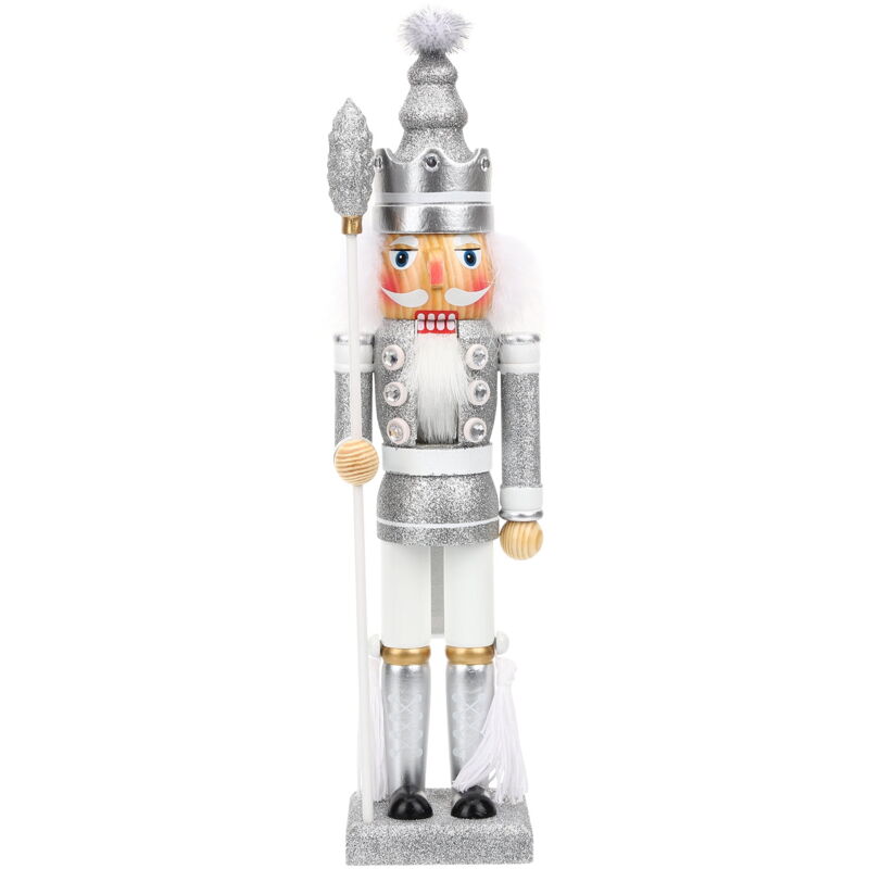 Figurine de Casse-Noisette en Bois de Noël Cadeau de Noël Traditionnel Décor de Soldat Casse-Noisette