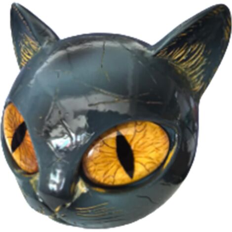 Figurine de chat noir - Décoration de table en résine synthétique sculptée