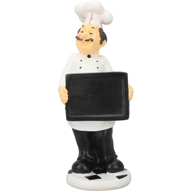 Feiyue - Figurine de chef français en résine, sculpture décorative amusante, décoration d'intérieur pour jardin, cuisine, famille