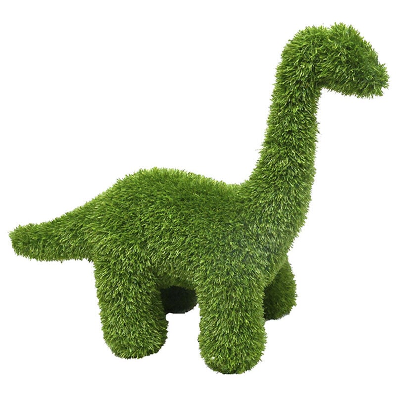 Suinga - Figurine de Dinosaure Brachiosaure en Gazon Artificiel 26x65x80 cm pour Décoration Idéal pour le jardin, la terrasse et maison