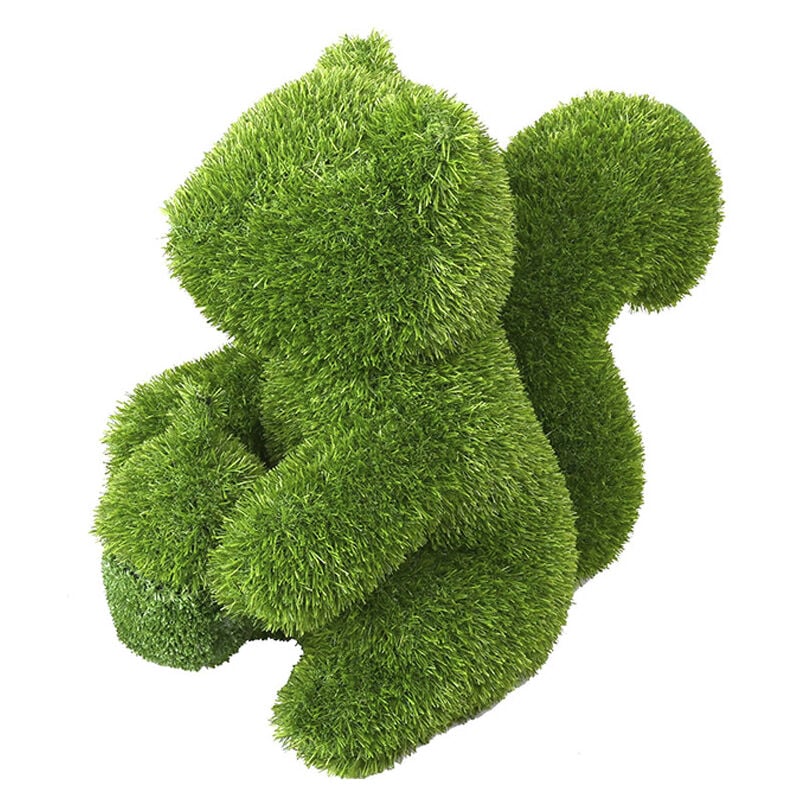 Suinga - Figurine de Ecureuil en Gazon Artificiel 22x41x35 cm pour Décoration Idéal pour le jardin, la terrasse et maison
