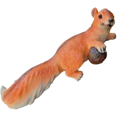 Figurine de jardin animale [Décoration] Squirrel Item 4 [Ornement suspendu pour cour/balcon] Sculpture simulée squirrel pour tuyau et paysage extérieur