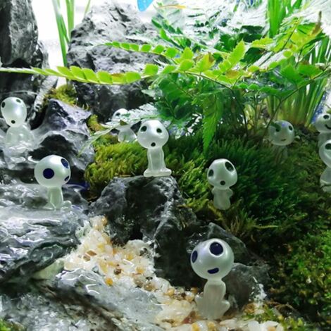 Figurine de jardin elfes lumineux, résine waterproof, 10 figurines, 2.9-4cm