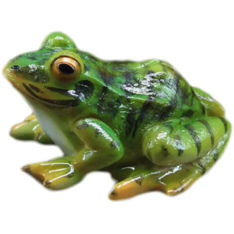 Figurine de jardin en forme de grenouille aux grands yeux