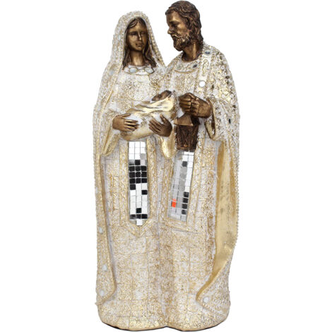 Figurine de naissance en résine pour décoration de Noël