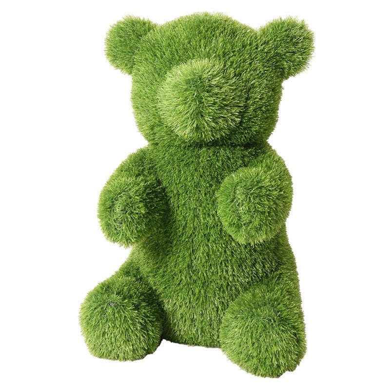 Suinga - Figurine de Ours en Gazon Artificiel 40x45x65 cm pour Décoration Idéal pour le jardin, la terrasse et maison