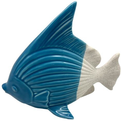 Figurine de poisson en résine, design nautique, idéale pour la décoration intérieure, cadeau original, style nautique