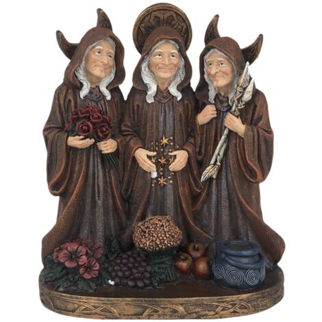 Figurine de sorcière fantaisie ethnique en résine décorative