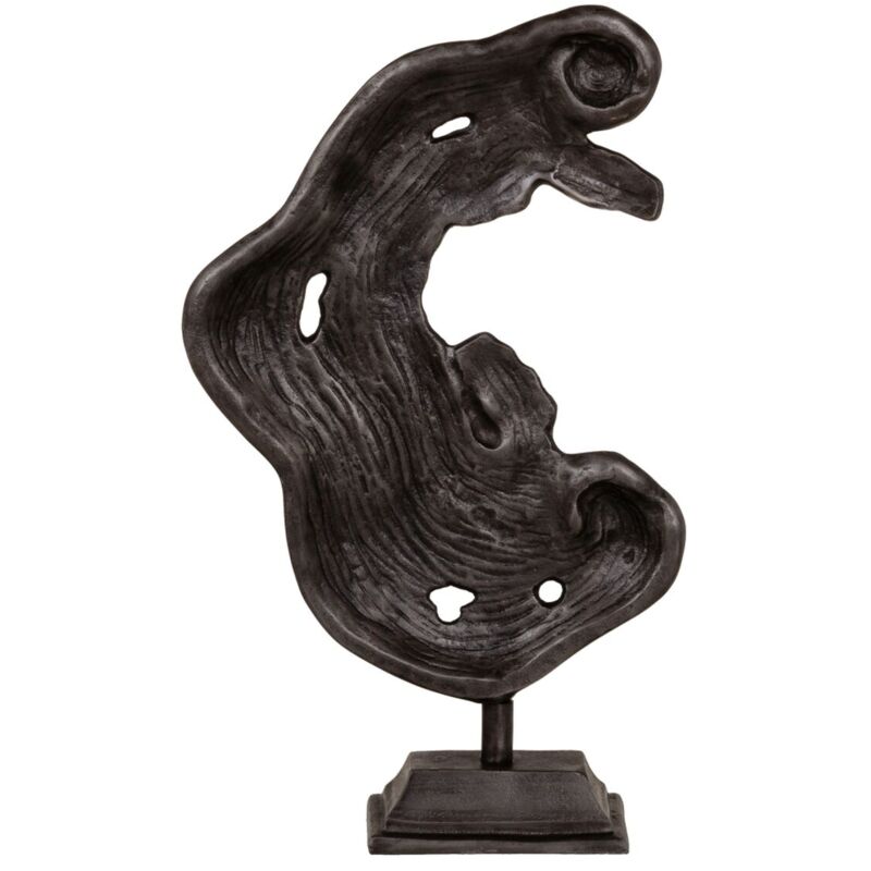 Bigbuy - Figurine Décorative Abstrait 30 x 10,5 x 49 cm Gris
