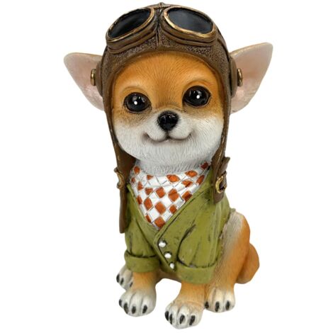 Figurine décorative de chien pilote en résine pour la maison, cadeau original et ornement bohème