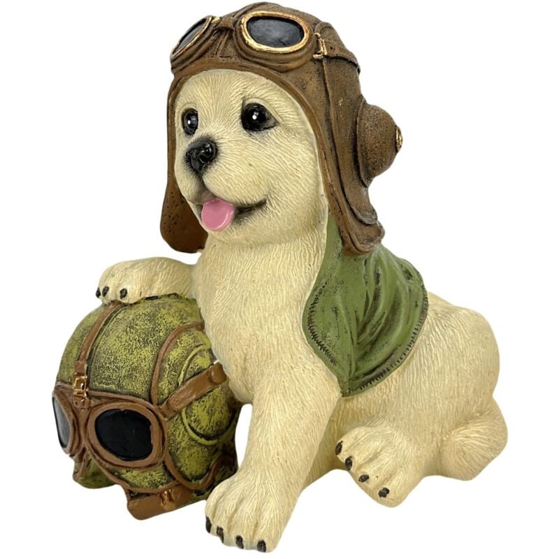 Signes Grimalt - Chien pilote décoratif en résine, figurine animalière pour décorations et cadeaux originaux, style bohème, 14 cm