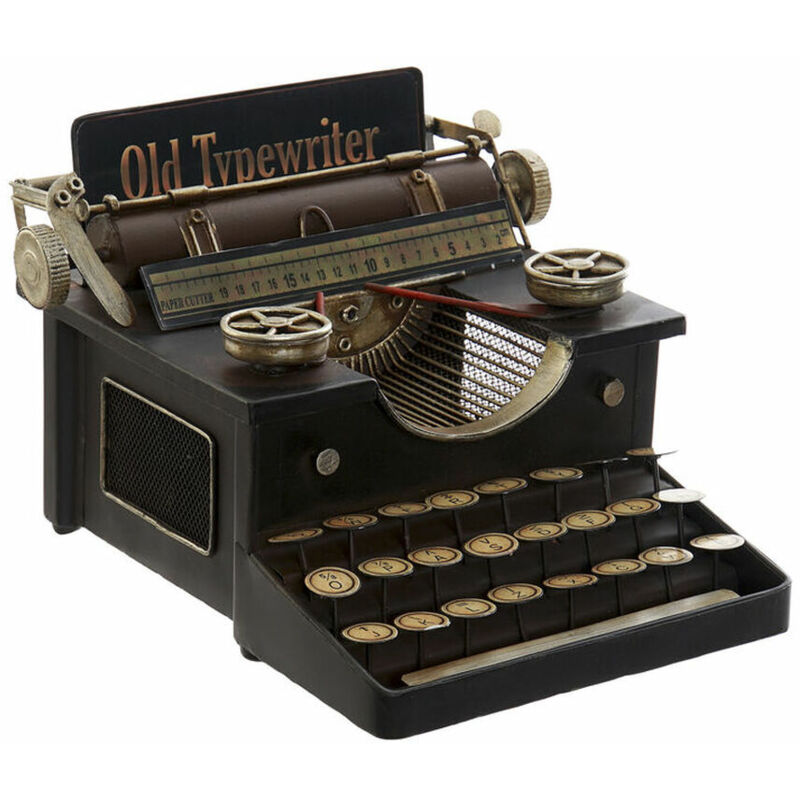 Figurine décorative Dkd Home Decor 24 x 26 x 15 cm vintage noir