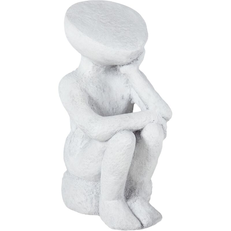 Beliani - Figurine Décorative MgO Intérieur Extérieur Accessoire de Jardin Gris Fria