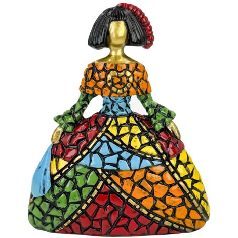 Figurine décorative Pop Art en résine Menina - Art moderne pour la décoration intérieure, le bureau et un cadeau unique