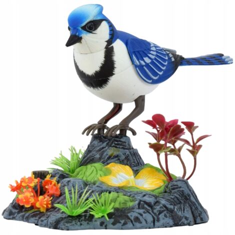 FIGURINE D'OISEAUX CHANTEURS POUR ACCESSOIRES DE STYLO GEAI BLEU
