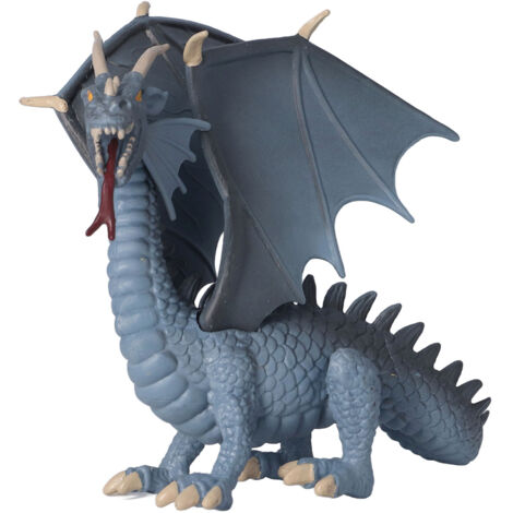 Figurine Dragon Éducative en Plastique Bleu - Jouet Décoratif Style Mignon et Vif