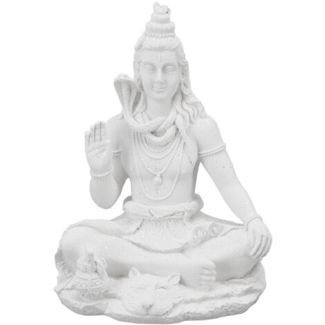 Figurine du seigneur Shiva, Mini Statue d'idole hindoue Feng Shui en résine pour décoration de table d'entrée de maison