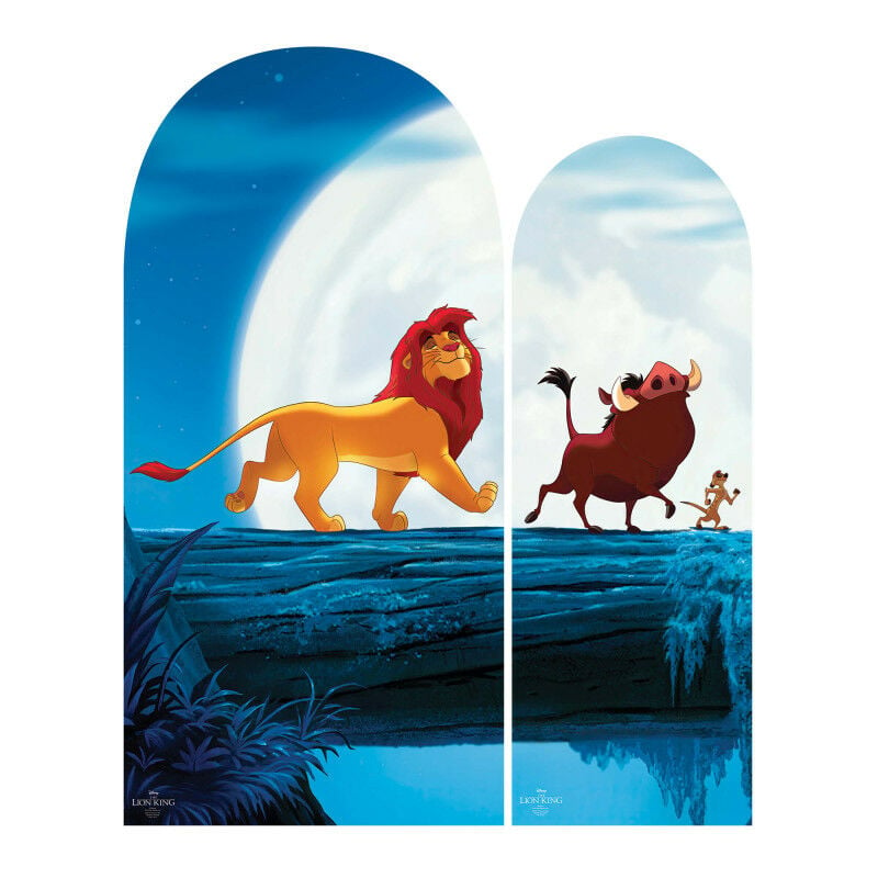 Star Cutouts - Figurine en carton Backdrop – Le Roi Lion - Haut 195 cm
