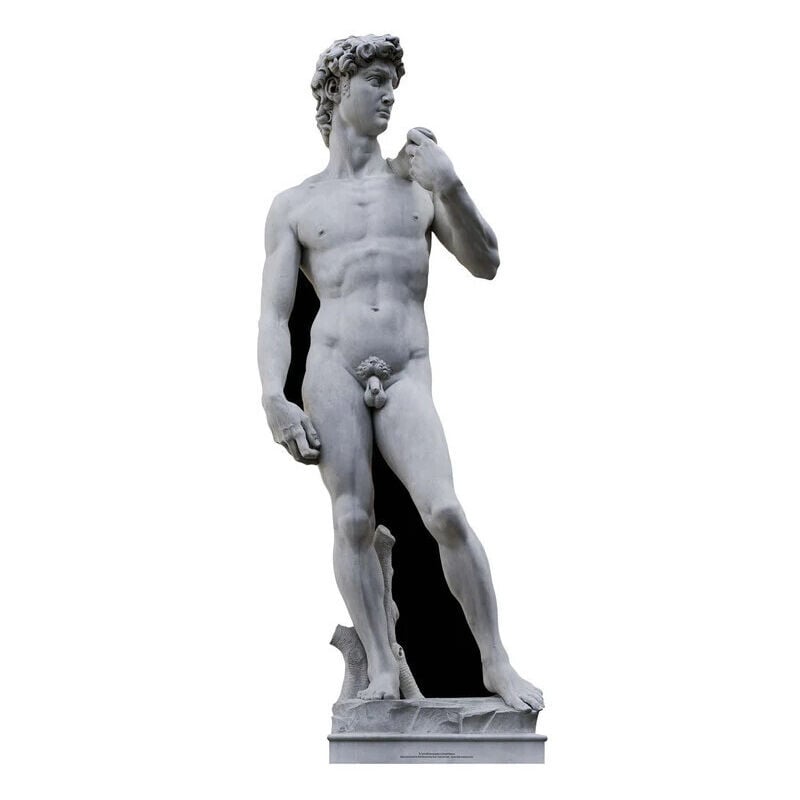 Star Cutouts - Figurine en carton David Statue de Michel-Ange 186 cm