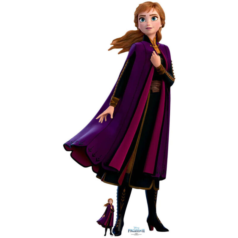 Star Cutouts - Figurine en carton Disney La Reine des Neiges 2 Anna manteau pourpre Hauteur 168 cm