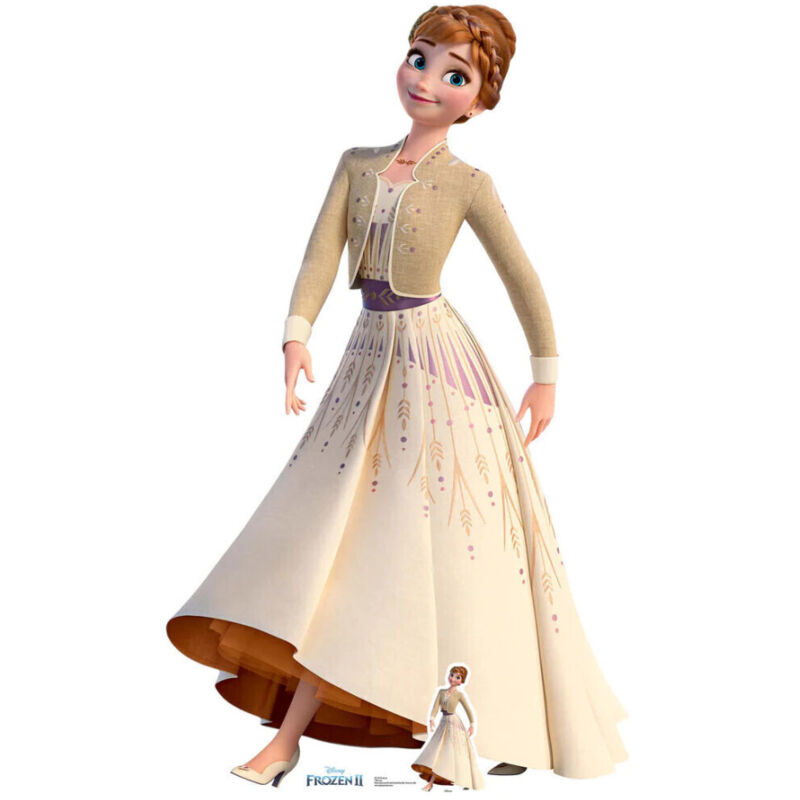 Star Cutouts - Figurine en carton Disney La Reine des Neiges 2 Anna robe crème Hauteur 164 cm
