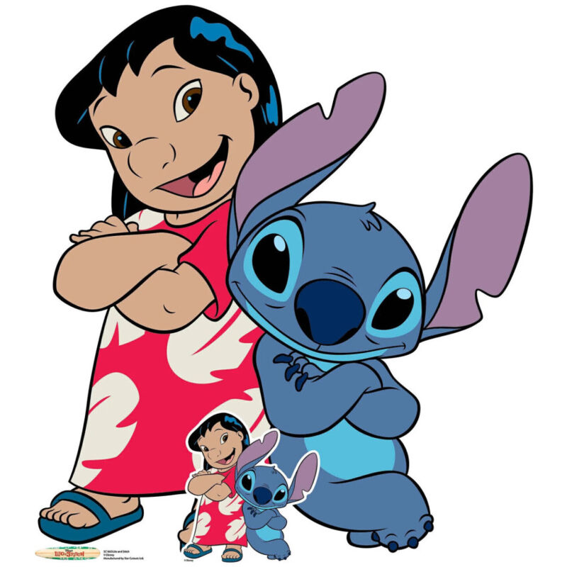 Star Cutouts - Figurine en carton Disney Lilo et Stitch les bras croisés- 114 cm
