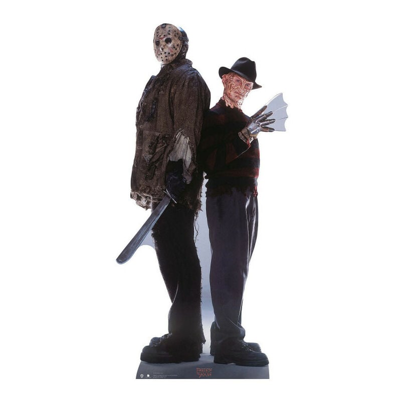 Star Cutouts - Figurine en carton Freddy Kreuger et Jason Voorhees film d'horreur - Haut 195 cm