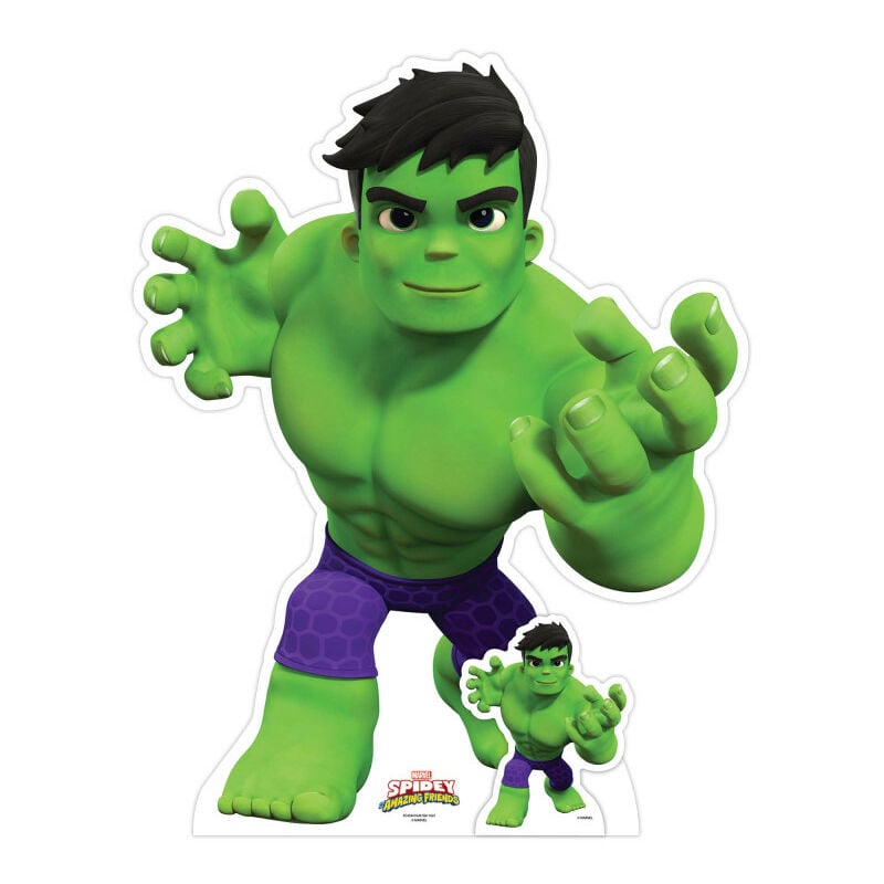 Star Cutouts - Figurine en carton Hulk – Spidey et ses amis extraordinaires - Haut 95 cm