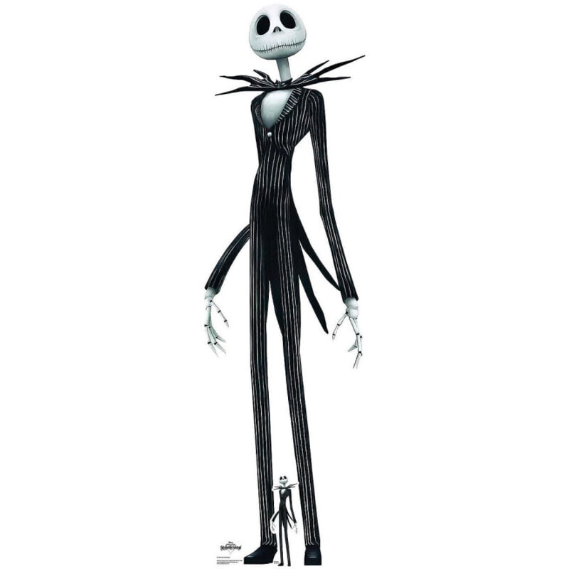 Star Cutouts - Figurine en carton Jack Skellington L'Etrange Noël de Monsieur Jack Hauteur 184 cm