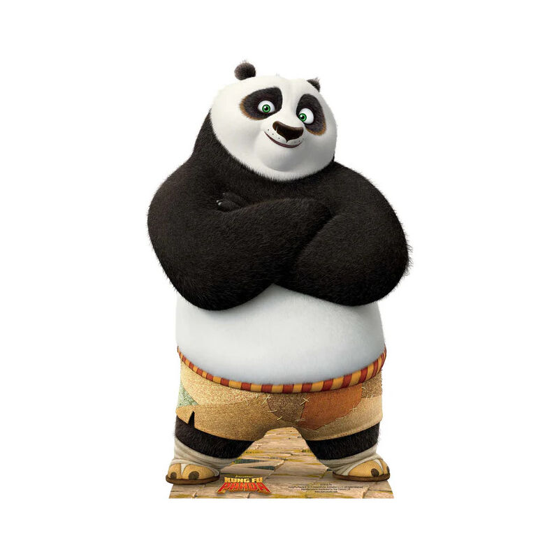 Star Cutouts - Figurine en carton Kung Fu Panda - Po Ping les bras croisés -Haut 156 cm