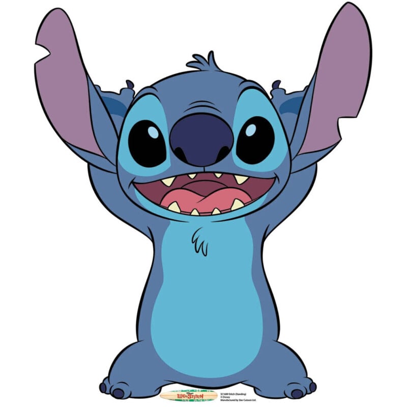 Star Cutouts - Figurine en carton Lilo et Stitch - Stitch qui sourit - 93 cm