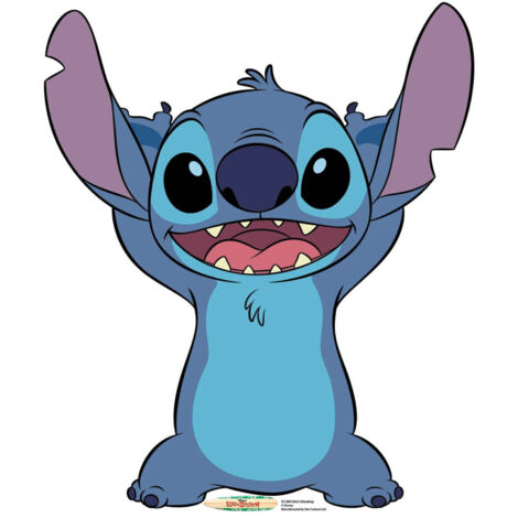 Figurine en carton Lilo et Stitch – Stitch souriant – Ultra léger – Décoration chambre 93 cm – Facile à ranger – Star Cutouts