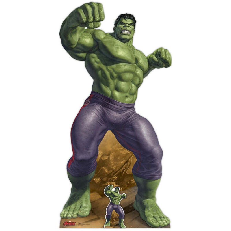 Star Cutouts - Figurine en carton Marvel Comics Hulk en colère h 190 cm