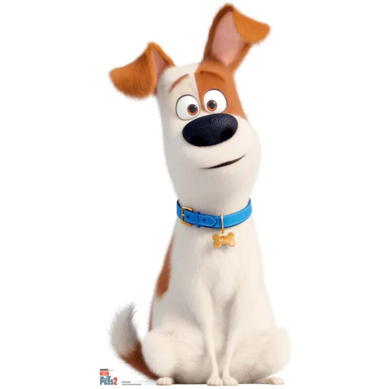 Star Cutouts - Figurine en carton Max le chien terrier Comme des bêtes Hauteur 89 cm