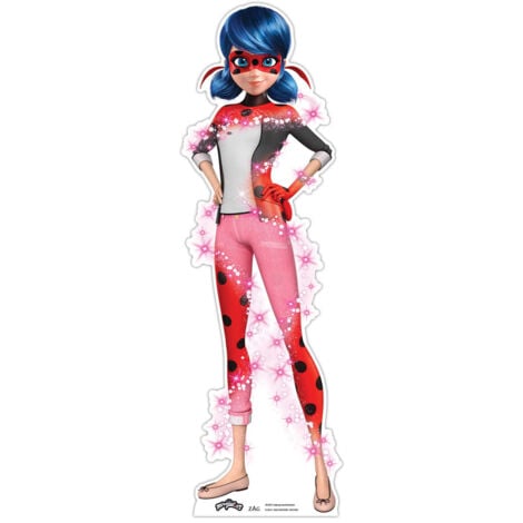 Figurine en carton – Miraculous - Ladybug en Transformation - Haut 88 cm