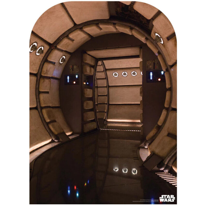Star Cutouts - Figurine en carton backdrop Star Wars Décor couloir du Faucon Millenium Haut 130 cm