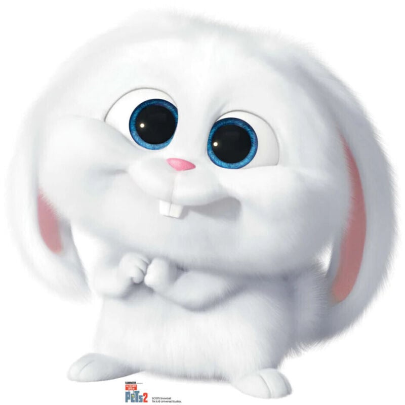 Star Cutouts - Figurine en carton Pompon le Lapin Comme des bêtes Hauteur 72 cm