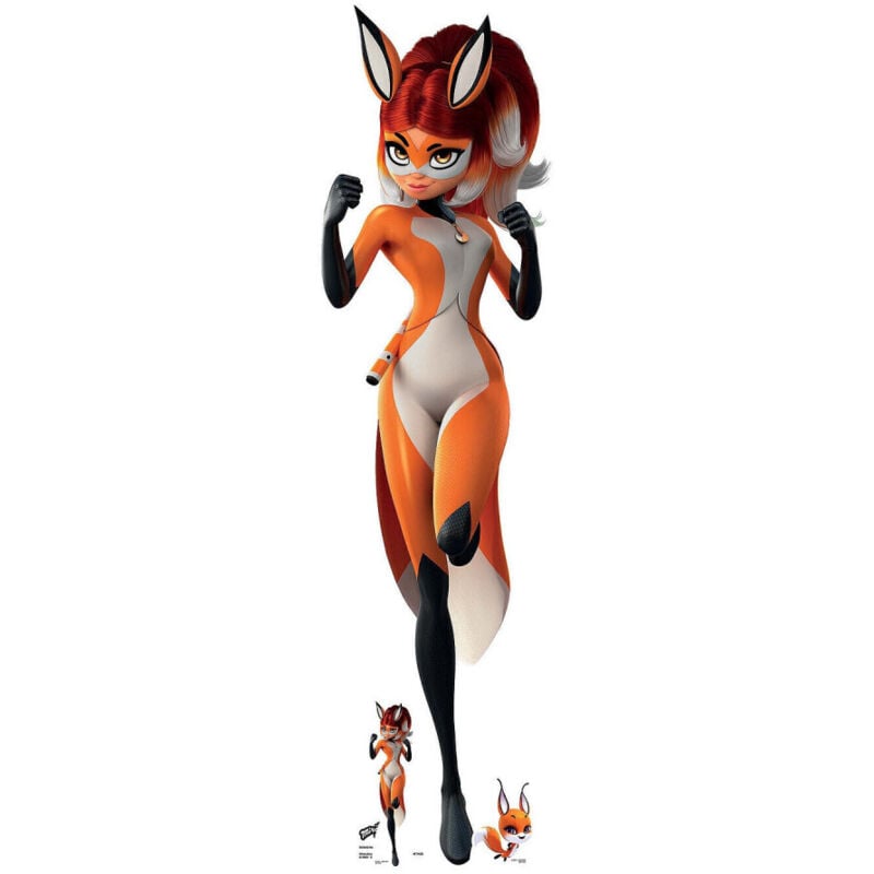 Star Cutouts - Figurine en carton Rena Rouge - Miraculous Ladybug et Chat une mini-figurine- h 156 cm