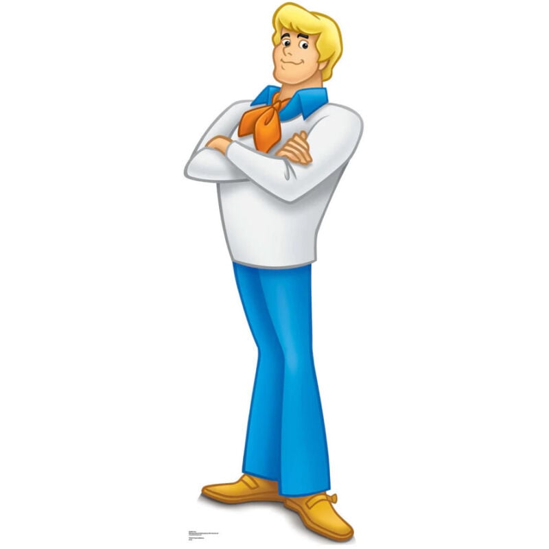 Figurine en carton Fred Jones Scooby Doo Hauteur 176 cm