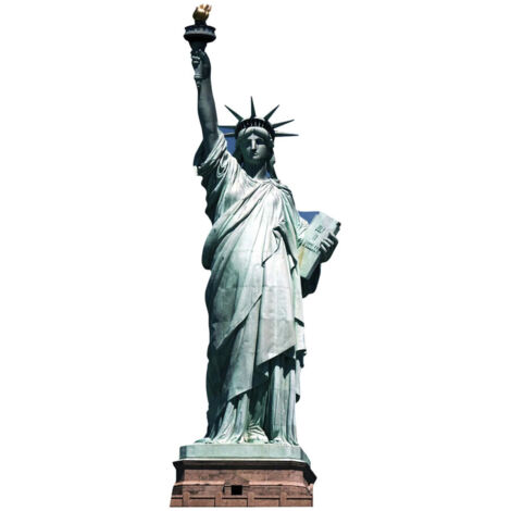 Figurine en carton Statue de la Liberté Haut 191 cm