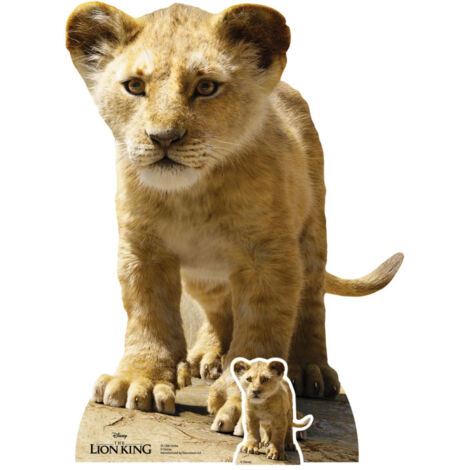 Figurine en carton taille réelle Disney Simba Le roi lion H 87 CM