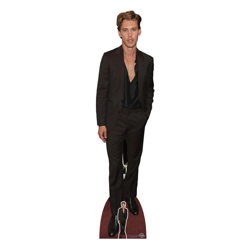 Star Cutouts - Figurine en carton Austin Butler en Costume Noir - Acteur Américain - Haut 184 cm