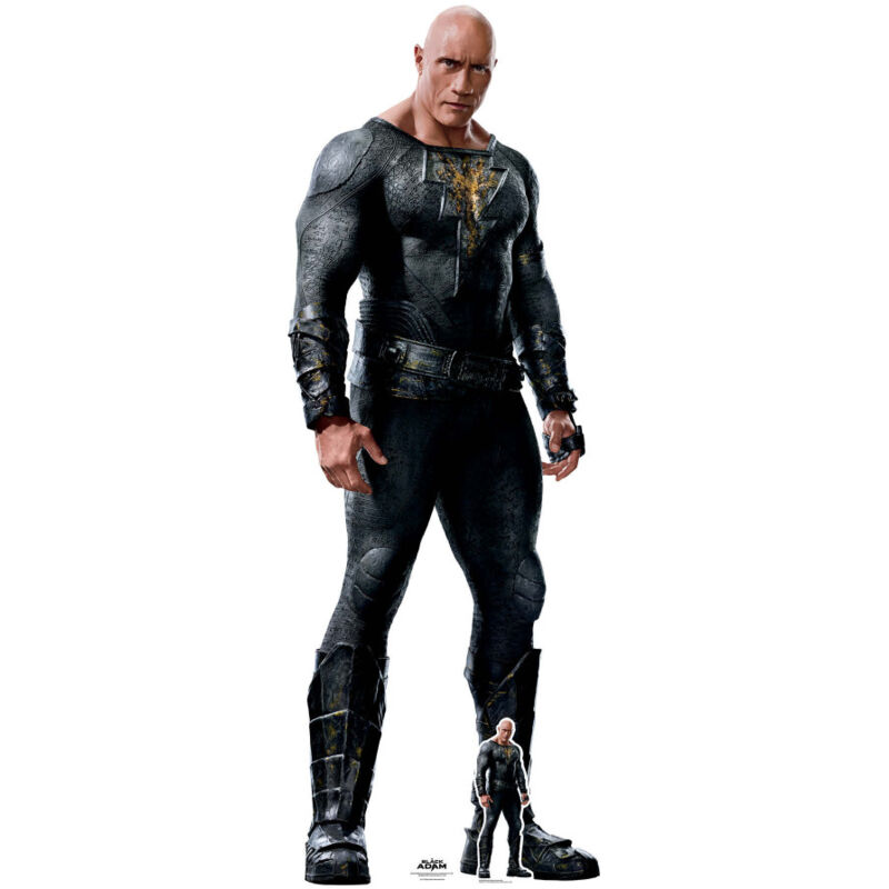 Star Cutouts - Figurine en carton Black Adam posture originale - Dwayne Johnson - Haut 192 cm
